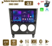icreative Para Subaru Impreza GD GG 2002-2007 con botón perilla Android Car Radio reproductor Multimedia navegador estéreo GPS 2 Din Carplay 2 + 32GB 1+16GB