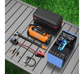 Bomba de aire para automóvil y motocicleta, fuente de alimentación de arranque de emergencia, bomba de aire portátil ligera, todo en uno, gran capacidad, carga para automóvil, tesoro de 16000 mAh 6000 mAh