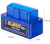 Herramienta de diagnóstico de coche B02 Mini ELM327 Bluetooth V2.1 OBD2 Escáner de diagnóstico de coche ELM 327 Bluetooth para Android/Symbian para OBDII B02