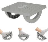 Reposapiés ergonómico debajo del escritorio Reposapiés portátil con rodillo de masaje para aliviar la presión para el trabajo en la oficina en casa negro