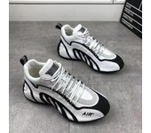 Zapatillas de deporte para hombre, moda informal, ligeras, transpirables, zapatillas para correr para hombre, zapatillas con plataforma y cordones, calzado para hombre 39 negro