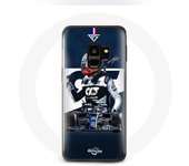 Coque pour Samsung Galaxy S9 Plus Formule 1 Max Verstappen Pilote automobile F1 Bleu