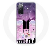 Funda para Samsung Galaxy S20 FE BTS Bangtan Poster Signature Logo Negro