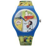 Reloj de uretano SWatch So29z108 Peanuts Smak para uso público SO29Z108