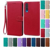 Funda A30 A30s Para Samsung Galaxy A30S Funda Para Samsung A30 Funda A30 A 30 A305F Billetera de Cuero con Tapa Para Samsung A30s Cubierta For Samsung A30 cian