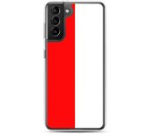 Coque Téléphone - Samsung - Galaxy S21 Ultra - Drapeau Indonésie - Souple - Multicolore