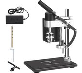 Kit de soporte para minitaladro de banco con tornillo de banco, varilla de extensión, accesorios de sierra y lijado, Variable EU Plug Standard