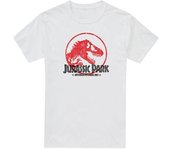 JURASSIC PARK Camiseta vintage para hombre M blanco