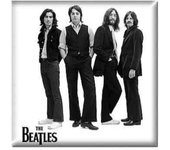 The Beatles Imán para nevera con imagen icónica del álbum blanco One Size blanco/negro