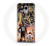 Coque pour Samsung Galaxy A8 2018 PSG Neymar et Mbappé Joyeux noël