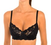 Sujetador Elegance con aros y con copas P08GD para Mujer 90 COPA B negro