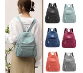 Mini mochila ligera, impermeable, pequeña, moderna, para viaje gris