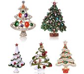 Broche de Navidad, insignia, árbol de Navidad, regalo, decoración de tela