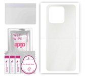 apgo Protective Skin Sticker for the back compatible with Xiaomi Redmi 10C, Wrap Film, Foil, Vinyl - Pattern Matte Transparent