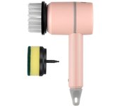 Cepillo De Limpieza Giratorio Eléctrico, Cepillo De Limpieza Cepillo Doméstico Multifuncional Alambre Cocina Inodoro Y Zapato De Mano, Cepillo De Limpieza Ligero One Size color rosa