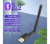 Adaptador USB Bluetooth 5,3 con antena giratoria, transmisor receptor de Audio y música, Dongle Bluetooth para PC, altavoz, ratón, teclado