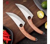 Cuchillo deshuesador de acero inoxidable Cuchillo de cocina forjado a mano para acampar al aire libre Mano a mano con un cuchillo para carne rojo