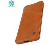 NILLKIN Huawei P40 Pro P40 Pro Plus 5G Funda trasera de cuero con tapa de lujo Activación magnética automática negro
