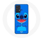Coque pour Samsung Galaxy A32 5G Ohana Stitch mignon fond bleu