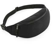 Riñonera reciclada unisex para adultos Bagbase One Size negro