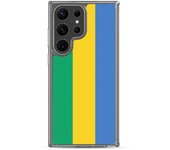 Coque Téléphone - Samsung - Galaxy S23 - Drapeau Gabón - Souple - Multicolore