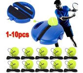 Base resistente para entrenamiento de tenis con cuerda elástica, pelota de práctica, entrenador de tenis de rebote, dispositivo de sparring para compañeros.