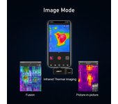 Cámara termográfica infrarroja móvil UNI-T UTi120 con termómetro de interfaz tipo C Cámara termográfica infrarroja for Android Phones negro