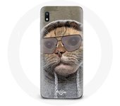 Coque pour Samsung Galaxy A10 Chat avec une capuche photo drole Animaux
