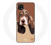 Coque pour Samsung Galaxy A22 5G Basset Hound chien visage