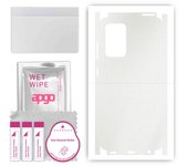 apgo Protective Skin Sticker for the back+sides compatible with Samsung Galaxy A52 4G, Full Wrap Film, Foil, Vinyl - Pattern Matte Transparent