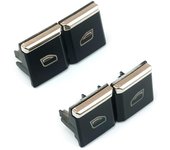 BDP643 - 4 tapas para interruptor principal de ventana (7 PP959858R DML) para Panamera (2010-2015), Cayenne MK2 (2012-2014) y Macan (2015)