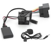Adaptador de audio con cable auxiliar Bluetooth .0 de 59,1 pulgadas con micrófono apto para E60 E63 E64 E65 E66 E87