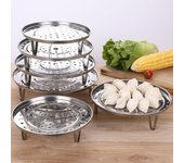 Rejilla de vapor multifunción de acero inoxidable, bandeja para cocinar al vapor, soporte para parrilla para huevos y albóndigas, accesorios de cocina