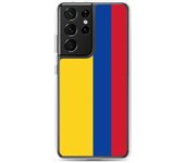 Coque Téléphone - Samsung - Galaxy S21 - Drapeau Colombie - Souple - Multicolore