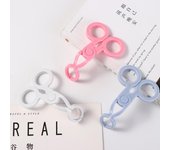Pinzas de plástico para ensanchar párpados, lentes de contacto, insertador de lentes de contacto, Kit de viaje con Clip azul