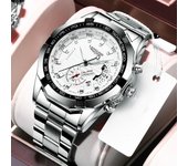 Nuevo reloj automático luminoso impermeable con calendario para hombre, reloj de cuarzo de moda para estudiantes.