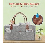 Bolsa de fieltro para guardar pañales y juguetes de bebé 38*25*18 cm