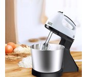Soporte para el hogar Mezcladores de alimentos Cocina Licuadora eléctrica de alimentos Batidor de huevos de escritorio Amasadora de masa de crema Espumador de leche Procesador de alimentos Batidoras Para Pasteles EU plata