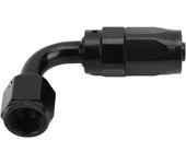 Adaptador de extremo de manguera giratorio AN6 de 90 grados para líneas de fluidos de combustible, aceite, gas, aire, refrigerante y agua.