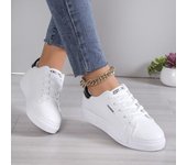 Zapatos de moda para mujer 2024, zapatos casuales con cordones para mujer, zapatillas cómodas de suela suave, zapatos de plataforma para mujer, zapatos de mujer 35 blanco