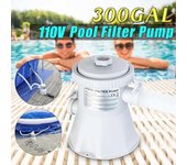 Bomba de filtro de piscina eléctrica, kit de bomba de filtro de agua para piscina blanco