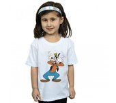 Disney Girls Crazy Goofy Camiseta de algodón 12-13 blanco