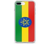 Funda iPhone - Multicolor - Drapeau Éthiopie - Souple - Compatible iPhone 8 Plus - Vertical