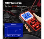 Probador de batería de coche y motocicleta KONNWEI KW681 y herramienta de escáner de diagnóstico OBDII 2 en 1