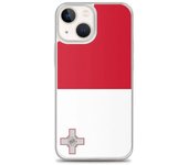 Funda iPhone - Malte - Drapeau - Souple - Multicolore - Compatible iPhone 13 mini