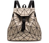 Mochila con lentejuelas triangulares geométricas irregulares, mochila para mujer, mochilas femeninas de moda para niñas, mochila rugzak negro