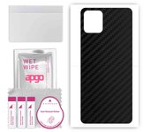 apgo Protective Skin Sticker for the back compatible with Vivo Y31s, Wrap Film, Foil, Vinyl - Pattern Carbon Black