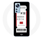 Coque pour Xiaomi Mi 12 / 12X Billet d'avion Marrakech Maroc
