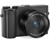Cámara digital 4K Cámara de video digital Lente dual de 64 MP Pantalla IPS de 2.8 pulgadas Enfoque automático 16X Digital With 1 Battery