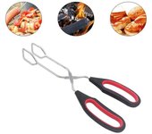 Herramientas para barbacoa Pinzas para barbacoa Pinzas para alimentos a la parrilla Mango largo Pinza para asar pan de barbacoa Pinzas para hornear de cocina Accesorios para barbacoa